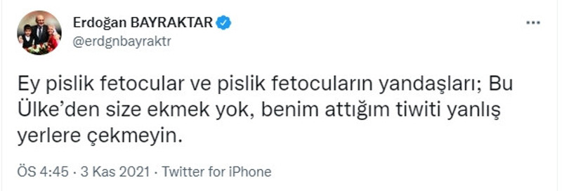 Erdoğan Bayraktar'dan dikkat çeken paylaşım: ''Sakın ayvayı yeme'' - Resim : 2