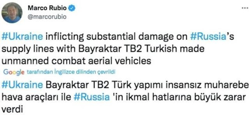 Türkiye karşıtı senatör Türk SİHA'larını övdü - Resim : 1