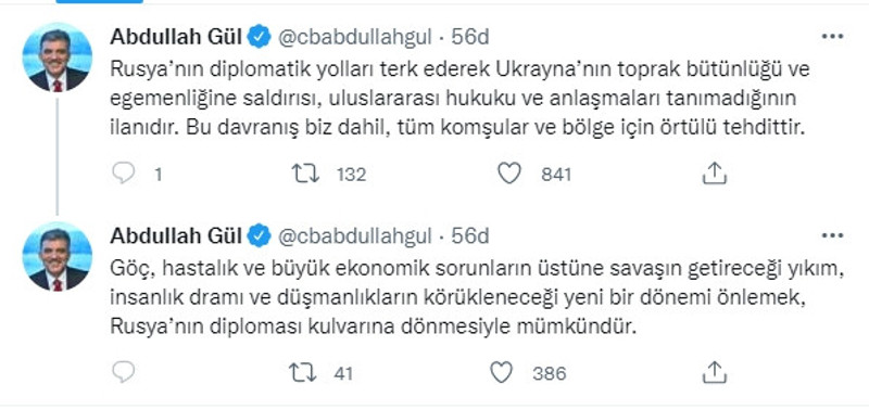 Abdullah Gül: ''Rusya, Türkiye'yi tehdit ediyor'' - Resim : 1