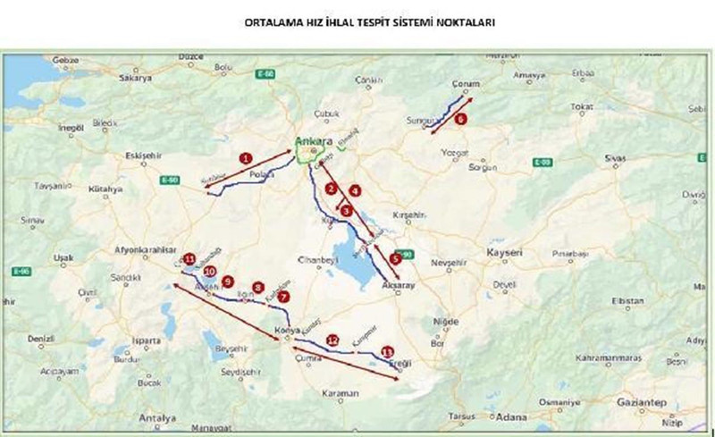 Sürücüler dikkat! 6 ilde 26 noktaya radar yerleştirildi - Resim : 1