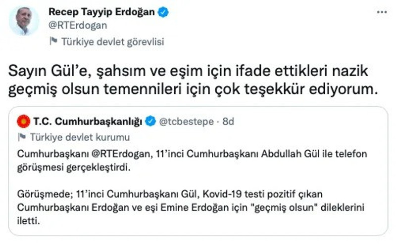 Abdullah Gül'den Erdoğan'a telefon - Resim : 1