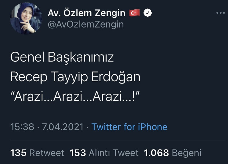 Özlem Zengin: Genel Başkanımız arazi! - Resim : 1