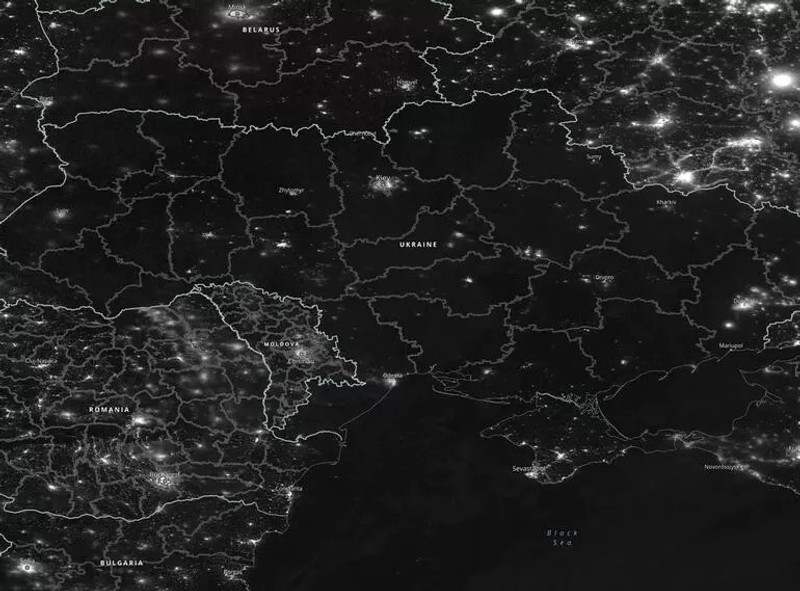 NASA, Ukrayna'nın uzaydan görüntüsünü paylaştı - Resim : 2