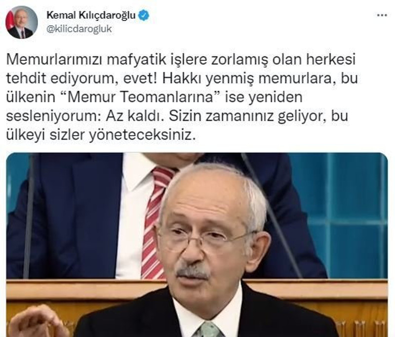 Kılıçdaroğlu'ndan yeni ''bürokrat'' çıkışı: ''Az kaldı, sizin zamanınız geliyor'' - Resim : 1