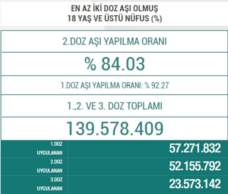 Türkiye'de hiç aşı yaptırmayanların oranı belli oldu - Resim : 1