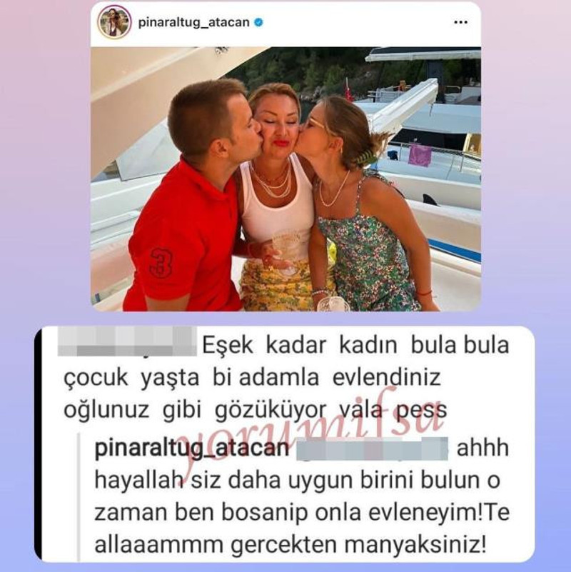 Eşi ve kızıyla poz veren Pınar Altuğ'u çıldırtan yorum! ''Gerçekten manyaksınız'' - Resim : 1