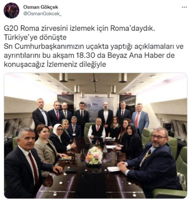 Erdoğan'ın uçağında dikkat çeken isim - Resim : 1