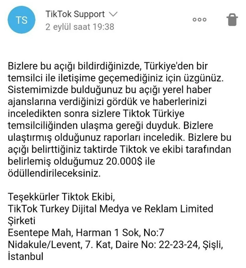 TikTok'un açığını bulan Türk gençler 20 bin doları reddetti - Resim : 1