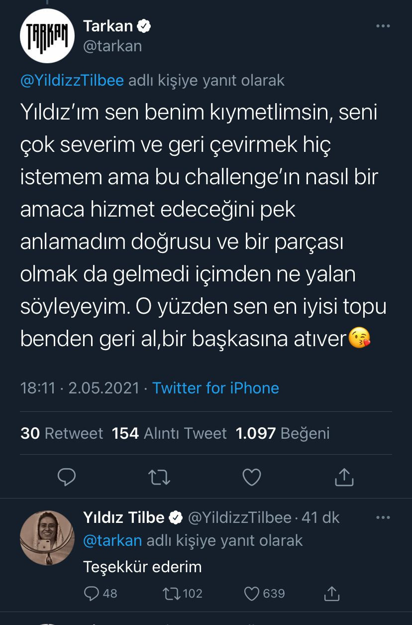 Tarkan'dan Yıldız Tilbe'ye ret - Resim : 1