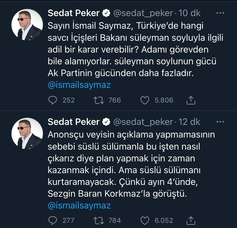 Veyis Ateş konuştu Sedat Peker çılgına döndü: Anonsçu Veyis... - Resim : 1