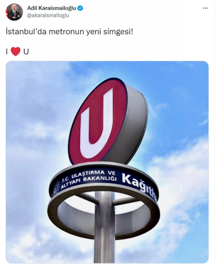 Bakan yeni Metro simgesini paylaştı, Murat Ongun karşı çıktı: ''Simge aynı kalacak!'' - Resim : 1