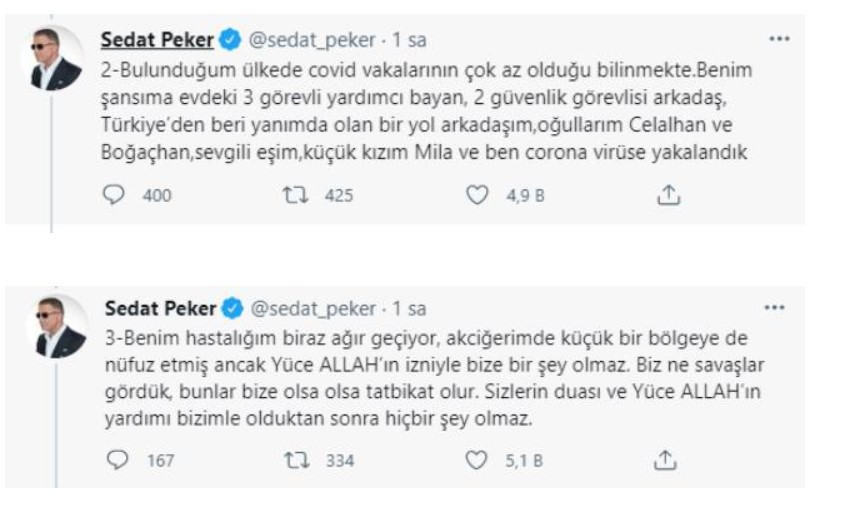 Sedat Peker iddiaları doğruladı: Hastalığım ağır geçiyor - Resim : 1