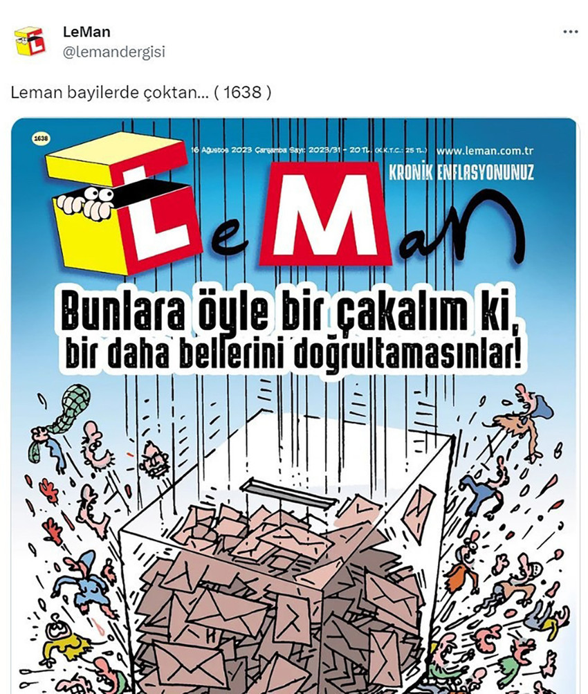 LeMan'dan Erdoğan göndermeli seçim kapağı - Resim : 1