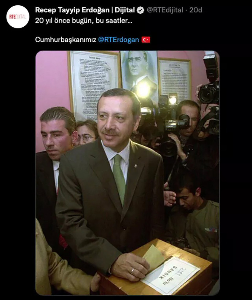 Erdoğan'dan 3 Kasım paylaşımı - Resim : 1