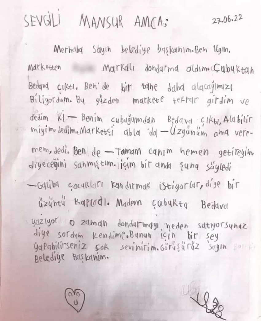 Mansur Yavaş'tan kendisine mektup yazan küçük kıza cevap - Resim : 1