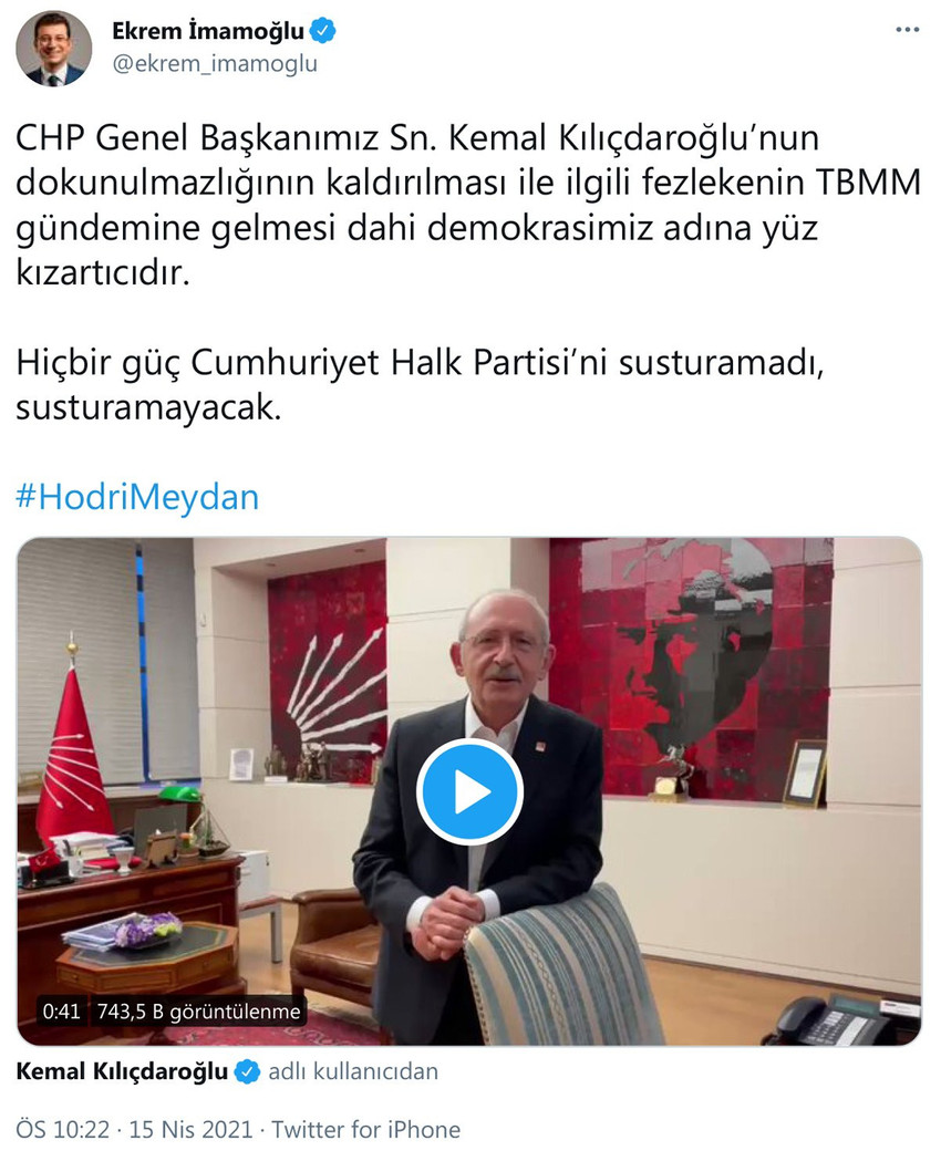 Ekrem İmamoğlu da ''hodri meydan'' dedi - Resim : 1