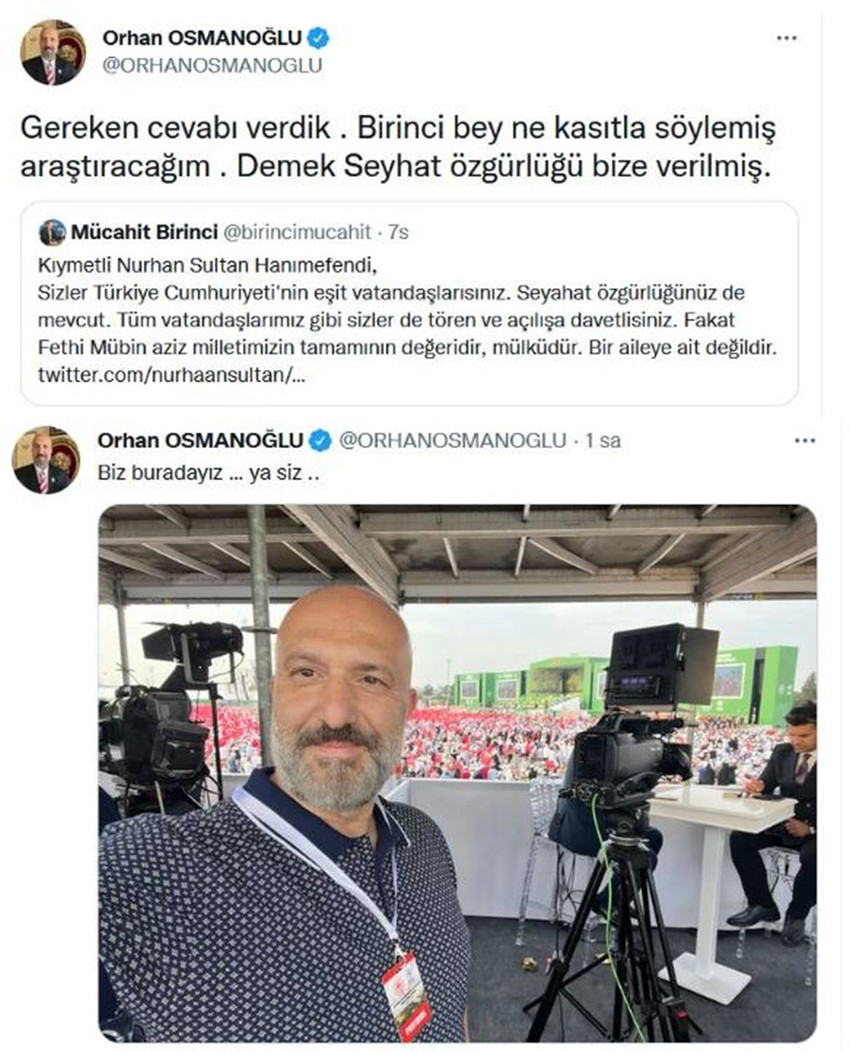 AK Parti ile Osmanlı torunları arasındaki tartışma tweetleri