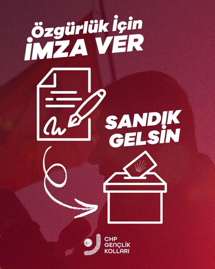CHP lideri Özel, Ekrem İmamoğlu'nun köyünde kıldığı bayram namazı sonrasında dün Maltepe mitinginde ilk imzaların toplandığı "özgürlük ve erken seçim imzası" kampanyası için ilk çağrı yaptı.