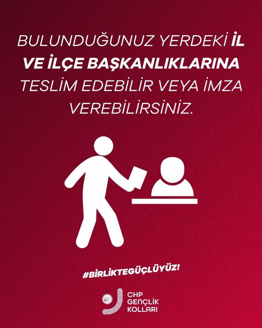 CHP lideri Özel, Ekrem İmamoğlu'nun köyünde kıldığı bayram namazı sonrasında dün Maltepe mitinginde ilk imzaların toplandığı "özgürlük ve erken seçim imzası" kampanyası için ilk çağrı yaptı.