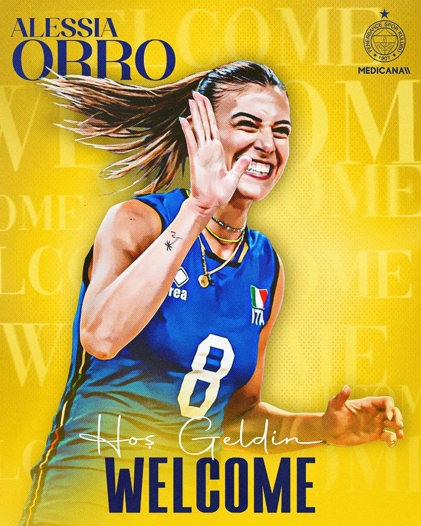 Fenerbahçe Medicana, İtalyan pasör Alessia Orro'yu kadrosuna kattığını duyurdu.