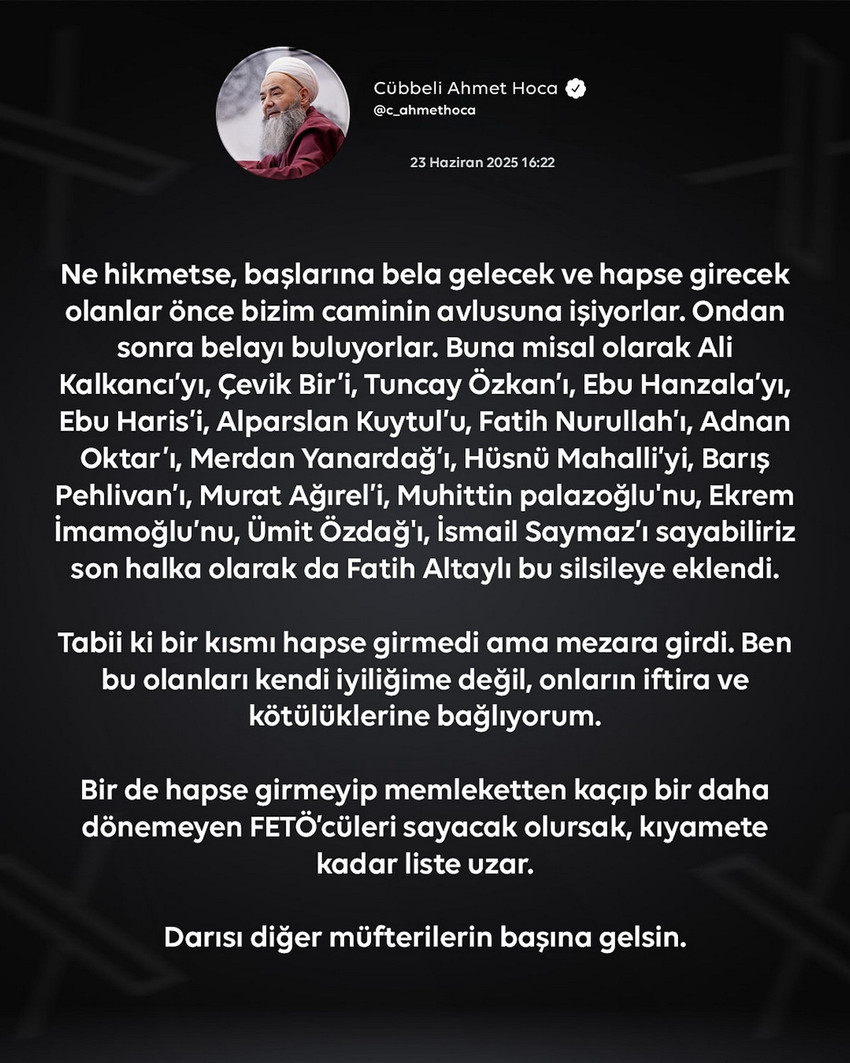 Fatih Altaylı kendisini ''müfteri'' ilan eden cübbeliyi ifşa etti - Resim : 1