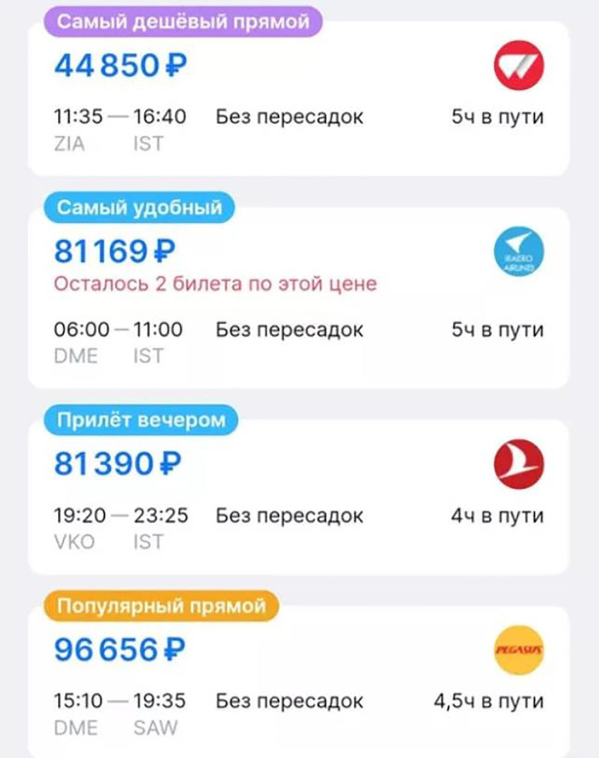 Rusya'dan kaçış başladı! Türkiye ve Ermenistan'a uçak biletleri tükendi - Resim : 1