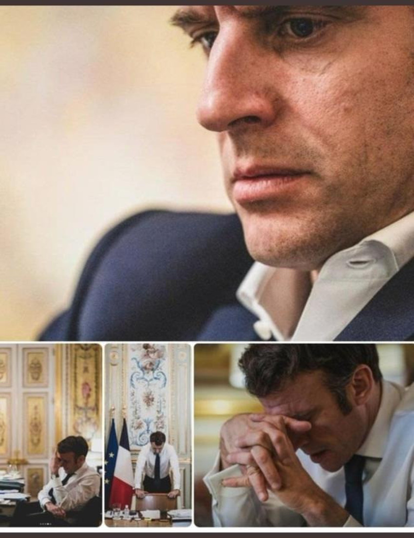 Macron'un bağrı açık pozu viral oldu - Resim : 1