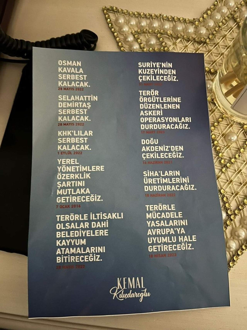 Millet İttifakı Cumhurbaşkanı adayı ve CHP lideri Kemal Kılıçdaroğlu adına Kayseri’de paylaşılan sahte broşürlerde “SİHA’ların üretimlerini durduracağız” ifadeleri yer aldı.