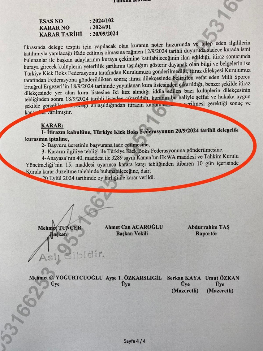 İbrahim Murat Gündüz Türkiye Kickboks Federasyonu Seçimleri ve Tahkim Süreci Hakkında Bilgi Verdi