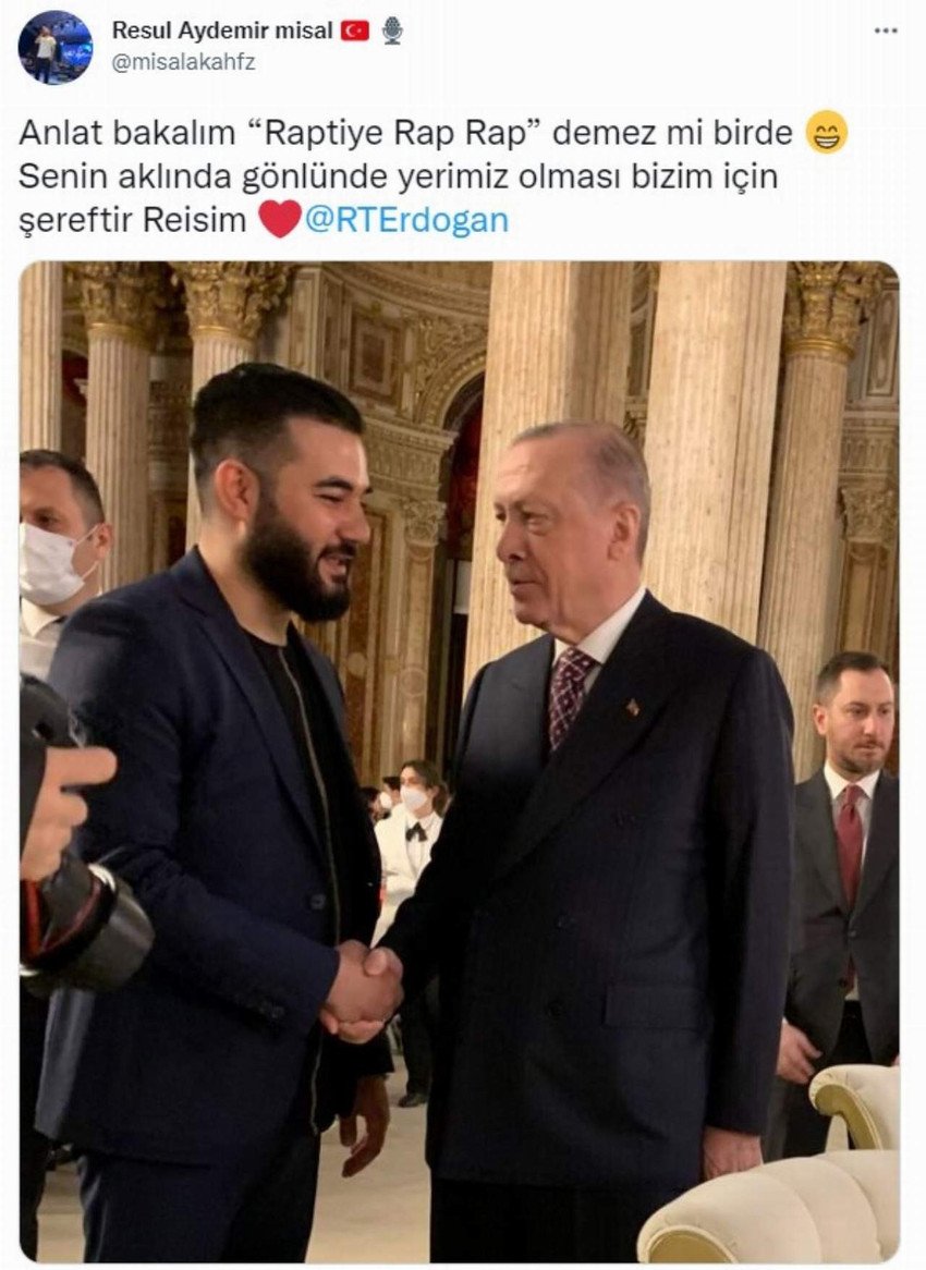 Resul Aydemir'in twitter paylaşımı