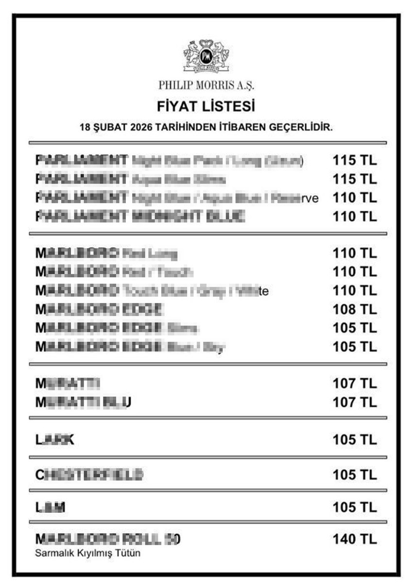 Sigara fiyatlarındaki artış durdurulamıyor. Bug&uuml;n itibarıyla bir dev sigara grubu daha fiyatlarına y&uuml;ksek oranlı zam yaptı. Philip Morris grubunda en ucuz sigara 100 TL sınırını &ccedil;oktan aştı.