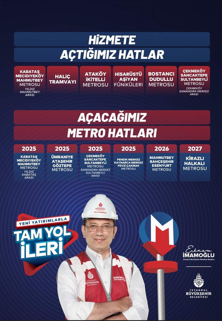 İBB, Cumhurbaşkanlığı yatırım programına alınmadığı için Eyüpsultan-Bayrampaşa Tramvay Hattı’nı kendi öz kaynakları ile yapma kararı aldı. 