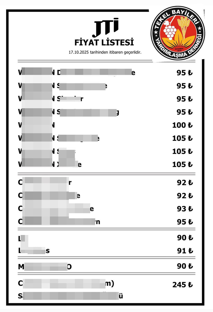 Zam yağmuruyla başlayan 2026 yılı zamlarla yağmurlarıyla s&uuml;r&uuml;yor... Bir sigara grubuna daha 5 TL daha zam geldi...