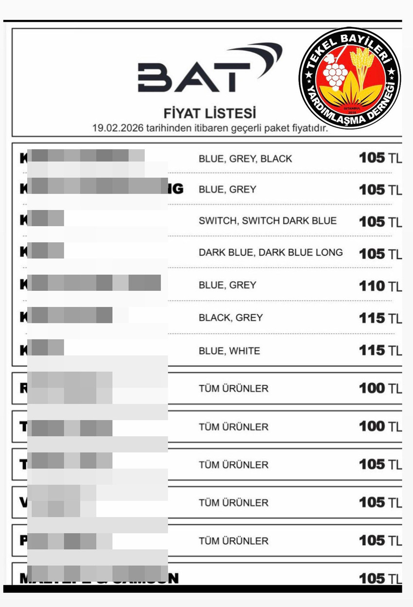 T&uuml;t&uuml;n &uuml;r&uuml;nlerine y&ouml;nelik maliyet ve vergi artışları, Şubat ayının &uuml;&ccedil;&uuml;nc&uuml; haftasında tiryakileri adeta nefessiz bıraktı. Tekel Bayileri Yardımlaşma Derneği Başkanı Erol D&uuml;ndar, bir sigara grubunun daha fiyatlarına zam yaptığını duyurdu.