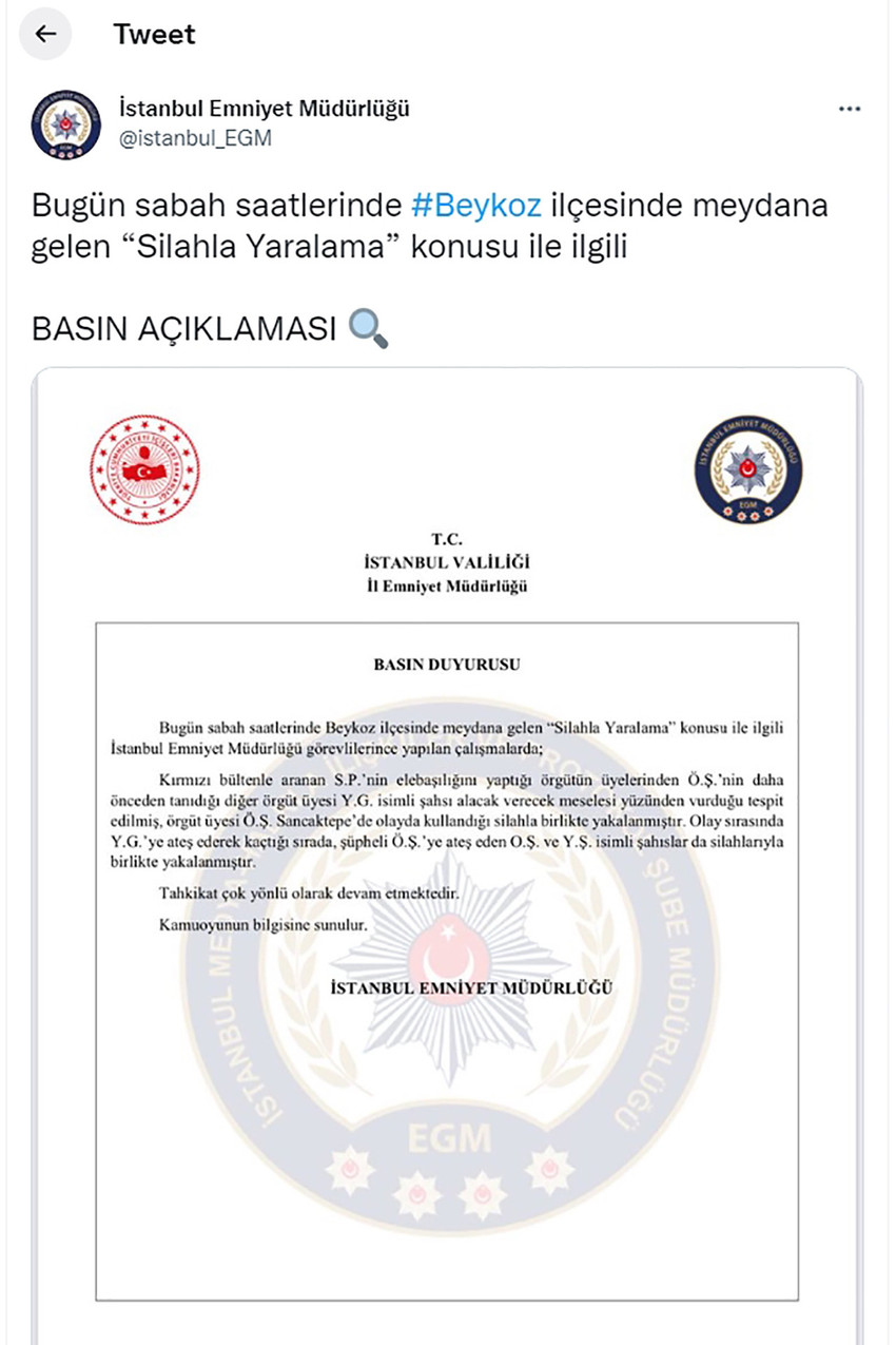İstanbul Emniyeti'nden Sedat Peker açıklaması - Resim : 1
