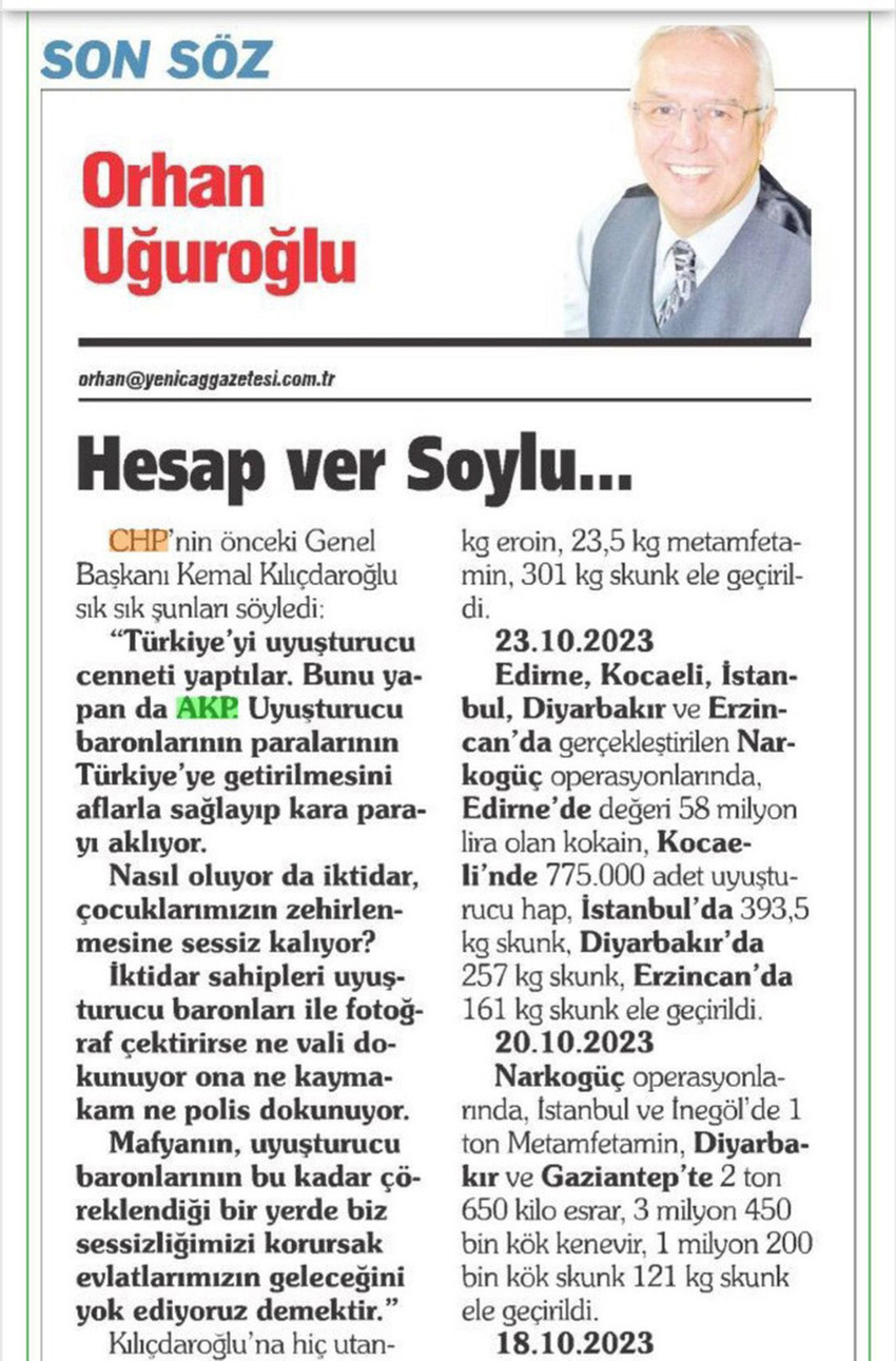 İçişleri eski Bakanı ve AK Parti İstanbul Milletvekili Süleyman Soylu, sosyal medya üzerinden gazetecileri hedef aldı.
