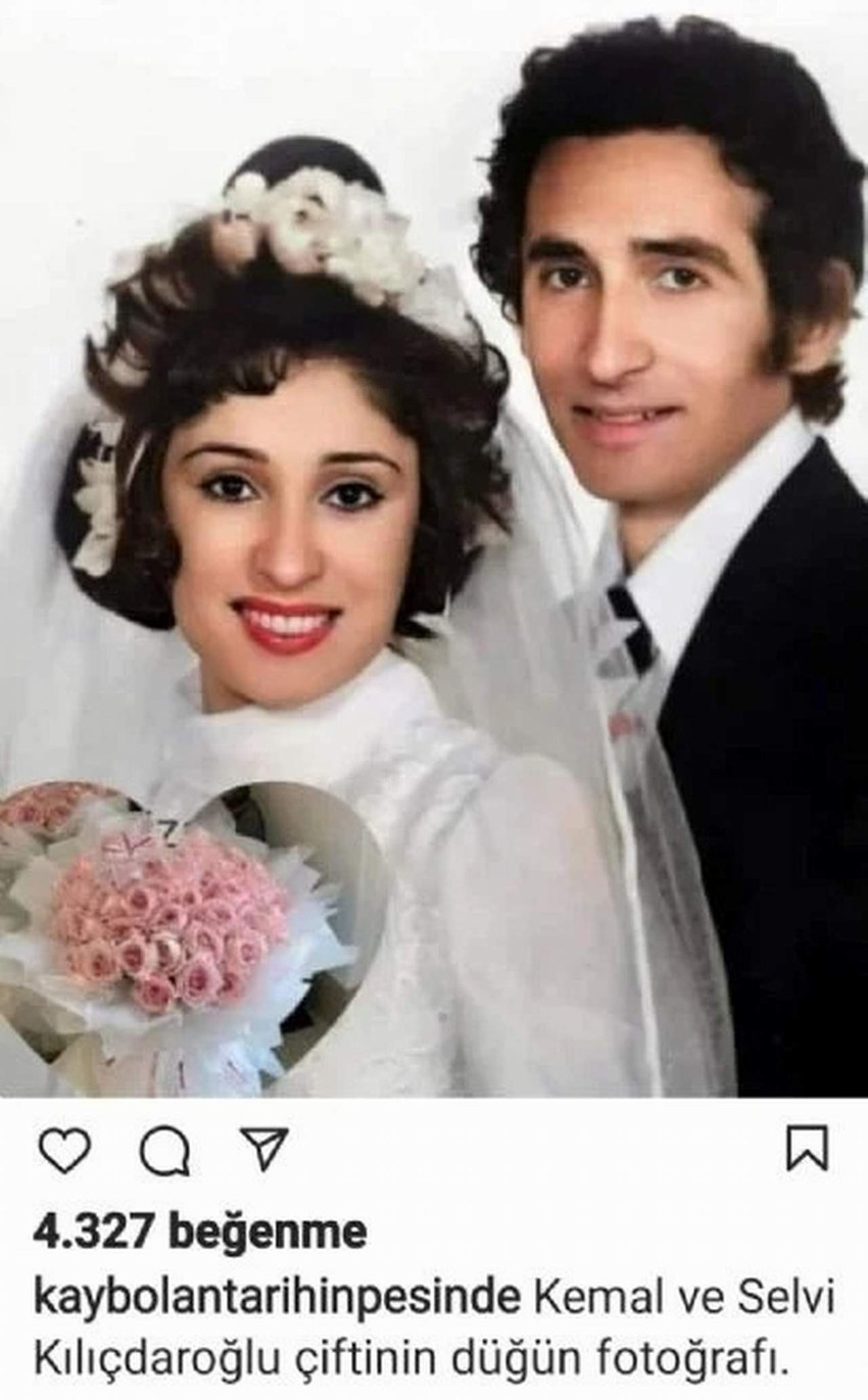 Kılıçdaroğlu çiftinin evlilik fotoğrafı