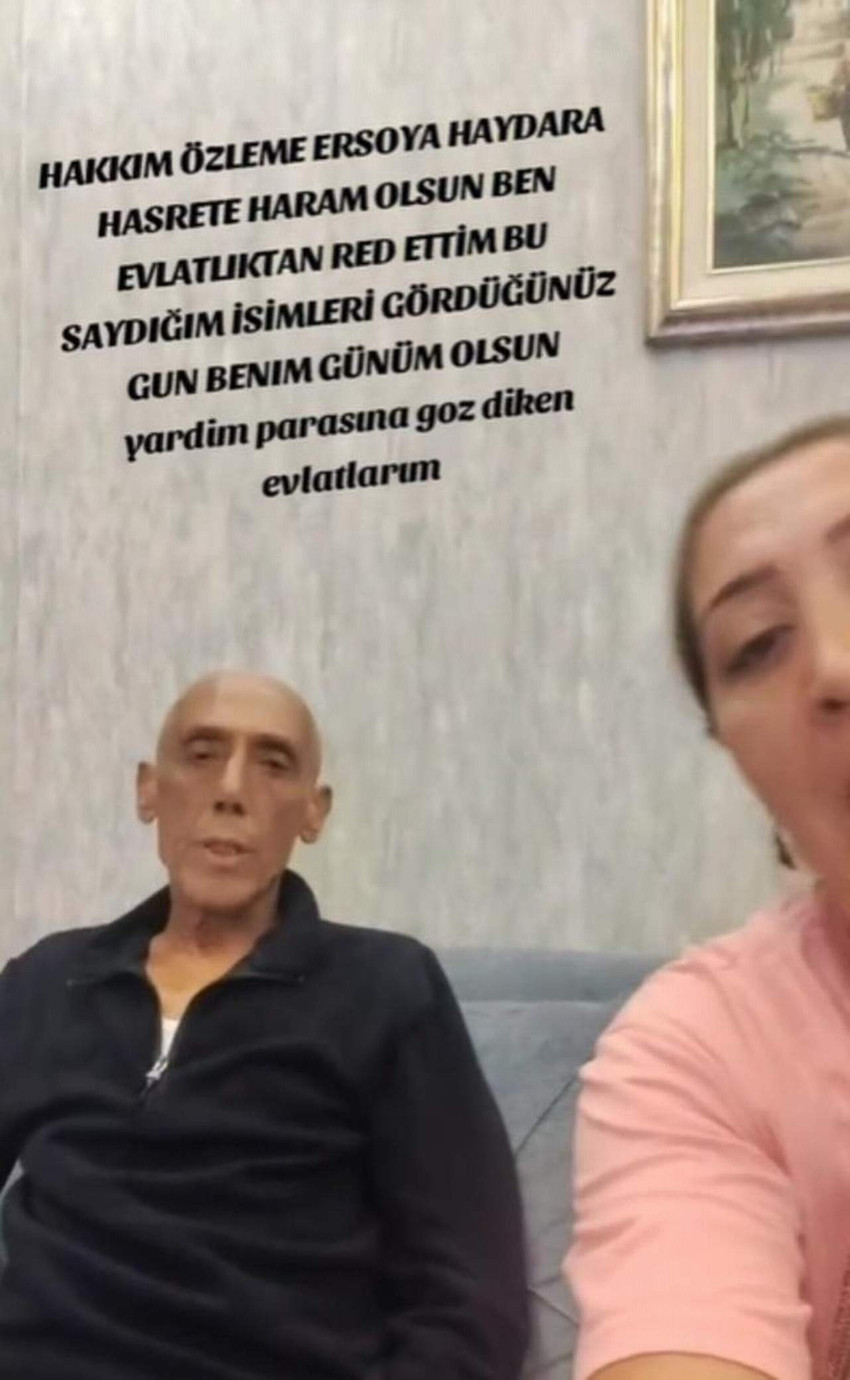 Ankara'da kanser tedavisi gören ve bir süredir entübe olan Ankaralı Turgut'un kızı Eylem Boran, sosyal medya hesabından kardeşlerine isyan etti. 