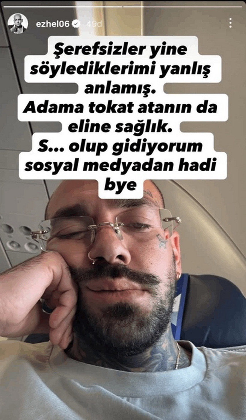 Ünlü rapçi Ezhel, yaptığı ‘Türklüğümden utanıyorum’ paylaşımının ardından yeni bir açıklama daha yaparak sosyal medya hesaplarını tamamen kapatacağını duyurdu.