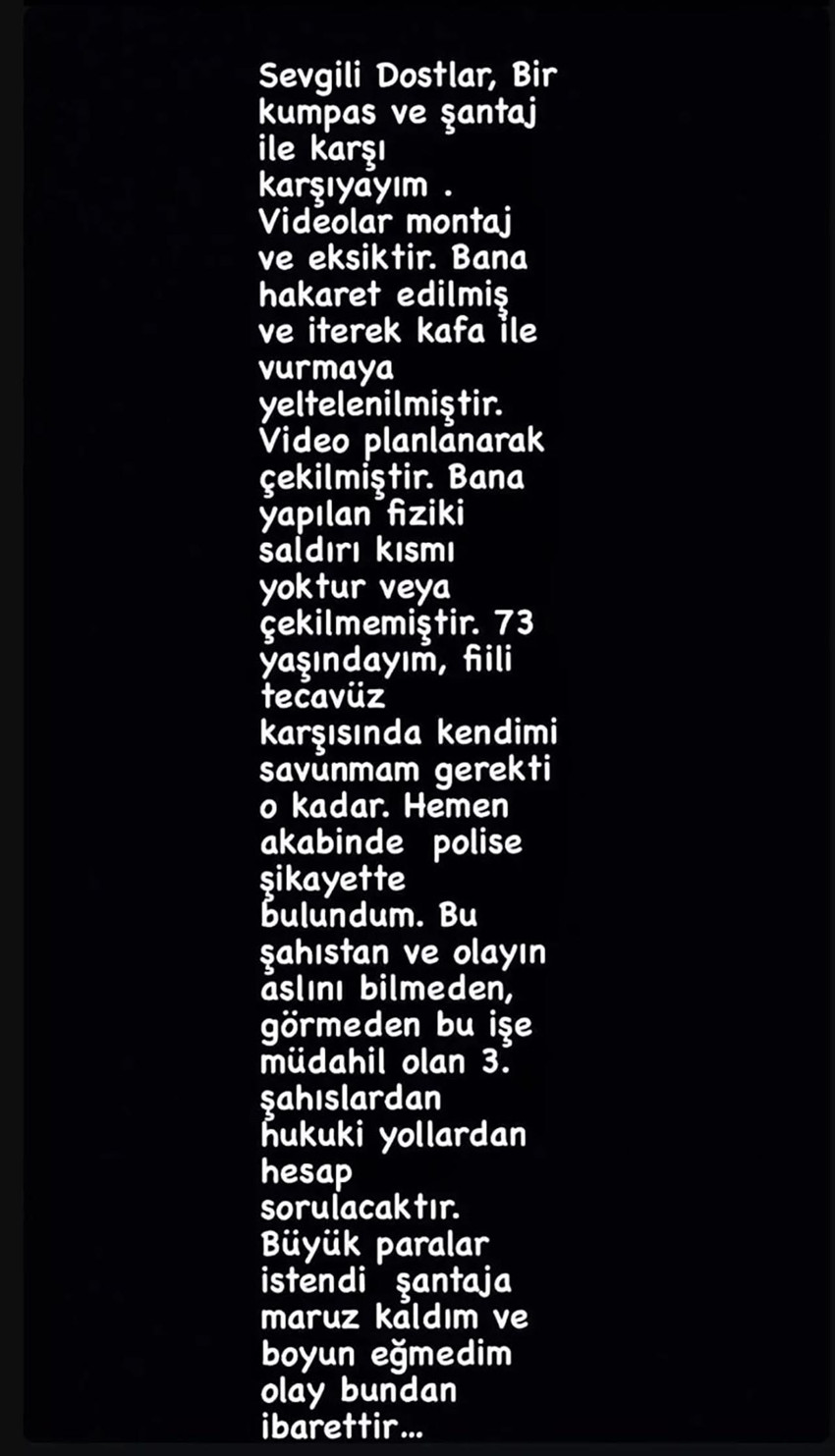 Ayhan Sicimoğlu'nun işini beğenmediği için kovduğu iddia edilen çalışanına tokat attığı anlar cep telefonu kamerasına yansıdı. Sosyal medyada gündem olan görüntülerin ardından Sicimoğlu açıklama yaptı.