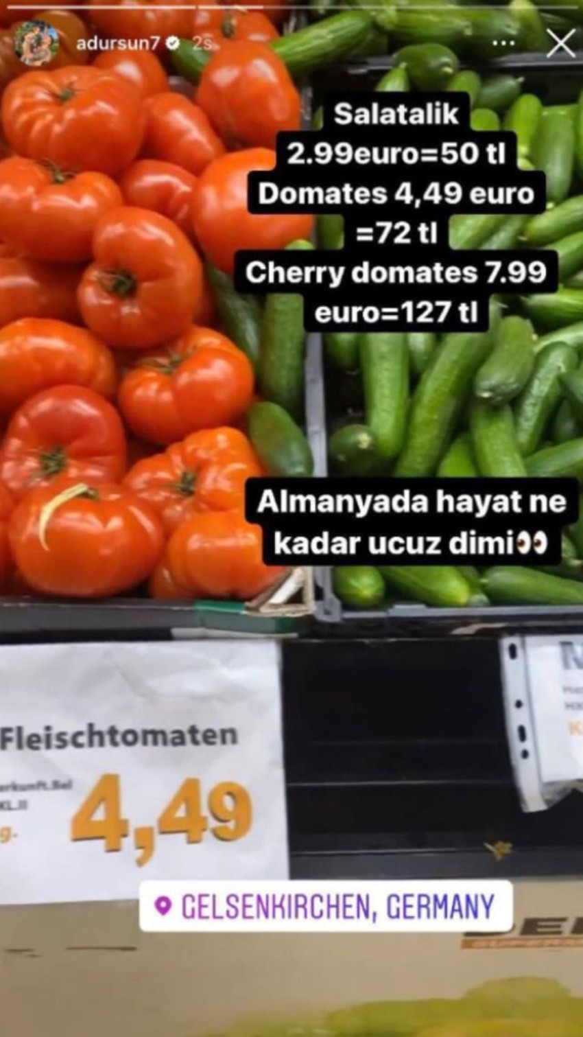 Türkiye ve Almanya'daki fiyatları kıyaslayan Ahmet Dursun'a tepki yağdı - Resim : 1
