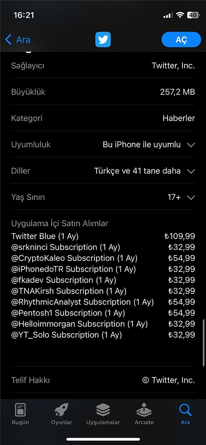 Twitter'ın Türkiye mavi tik ücretleri belli oldu - Resim : 1
