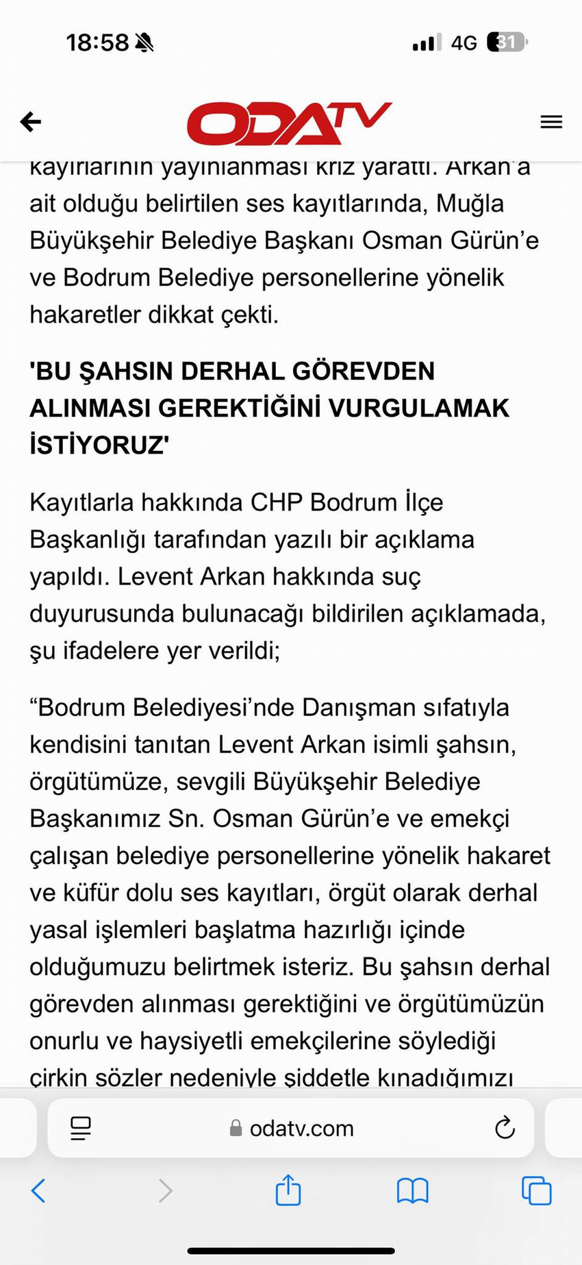 CHP’de bir yanda “ Cumhurbaşkanı adayını nasıl belirleyelim ? “ krizi yaşanırken, Muğla’da “ Danışman Ataması  Krizi “ yaşanıyor..