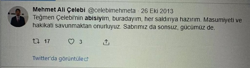 Sildiği tweet'ler gündem olmuştu: Mehmet Ali Çelebi'den yeni açıklama - Resim : 1