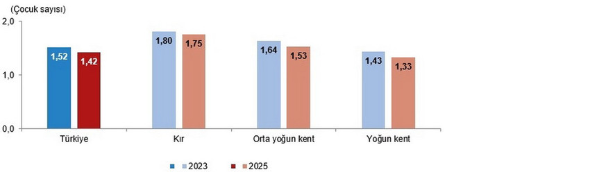 TÜİK raporu acı gerçeği ortaya koydu: Türkiye'de doğurganlık hızı 1,42'ye düştü, nüfus krizi derinleşiyor