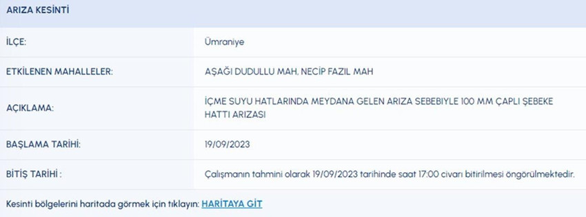 İstanbul'da su kesintisi! 8 saat sürecek - Resim: 3