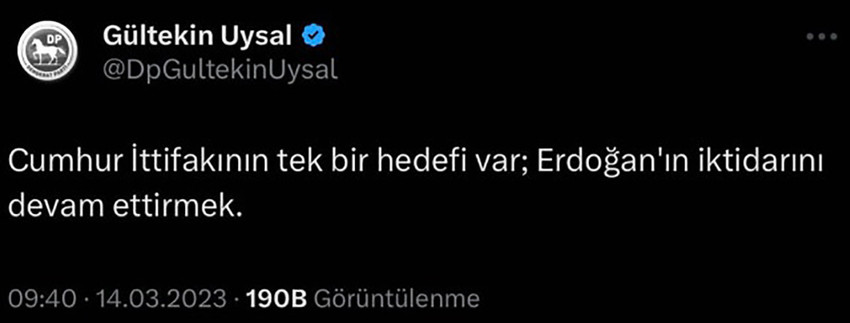 Gültekin Uysal'ın ''Erdoğan'' analizi alay konusu oldu! Apar topar sildi - Resim : 1
