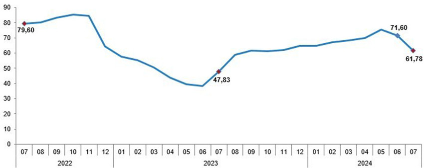 Türkiye İstatistik Kurumu Temmuz 2024 ÜFE ve TÜFE rakamlarını açıkladı.