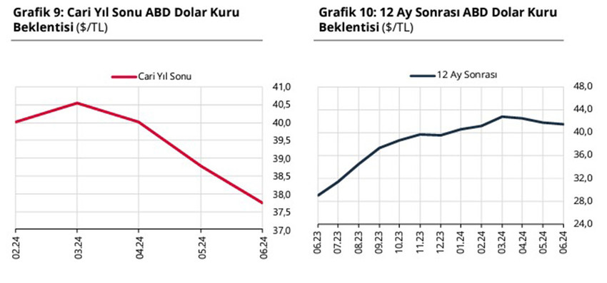 Türkiye Cumhuriyet Merkez Bankası, yıl sonu Dolar, enflasyon ve faiz tahmini için Haziran ayı Piyasa Katılımcıları Anketi'nin sonuçlarını yayımladı.