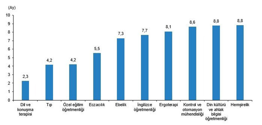 Türkiye İstatistik Kurumu, Yükseköğretim İstihdam Göstergeleri istatistiklerini açıkladı. İşte TÜİK verilerine göre Türkiye'de en hızlı iş sahibi olup, en çok kazandıran üniversite bölümleri...